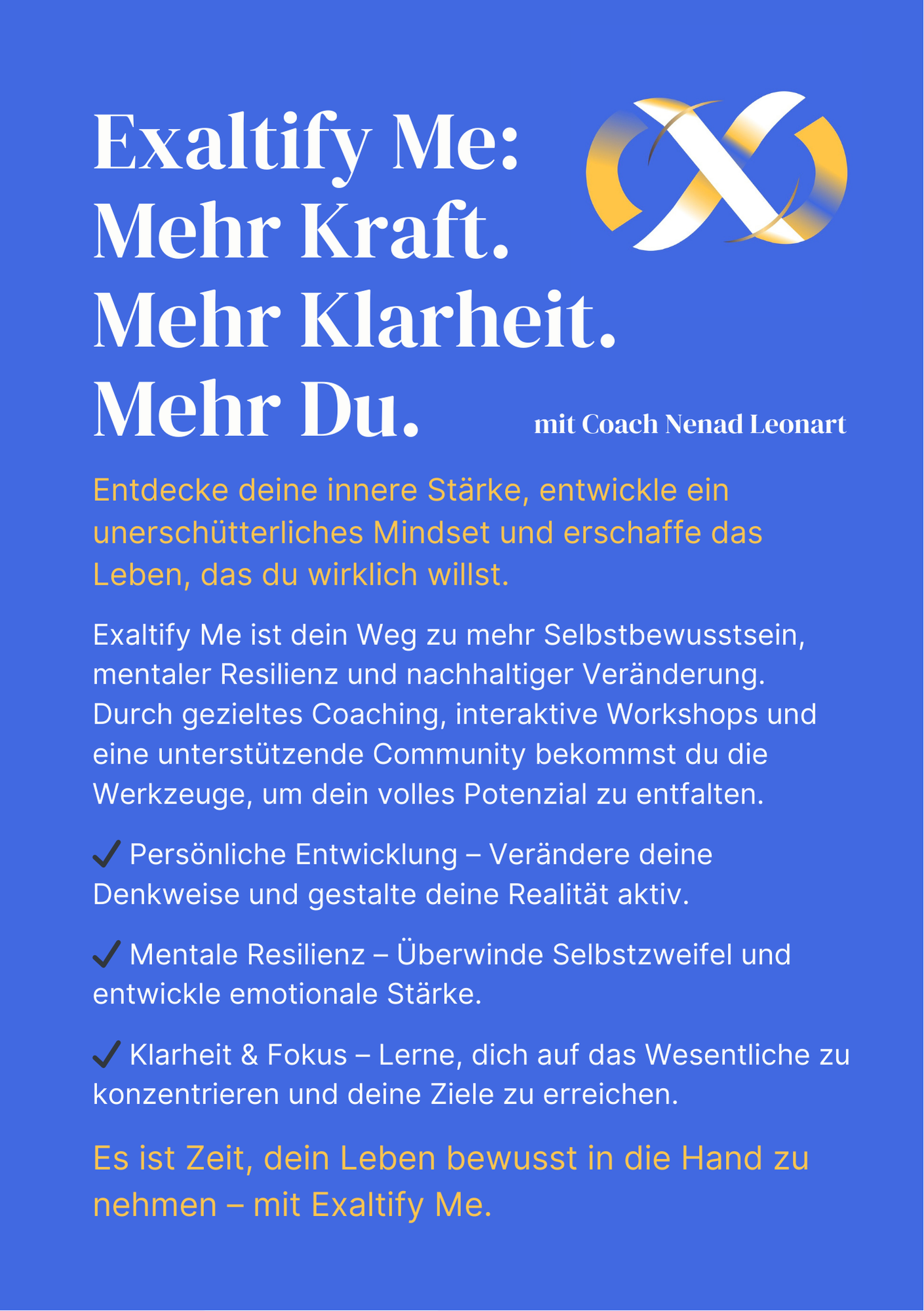 Exaltify.Me Live Workshop