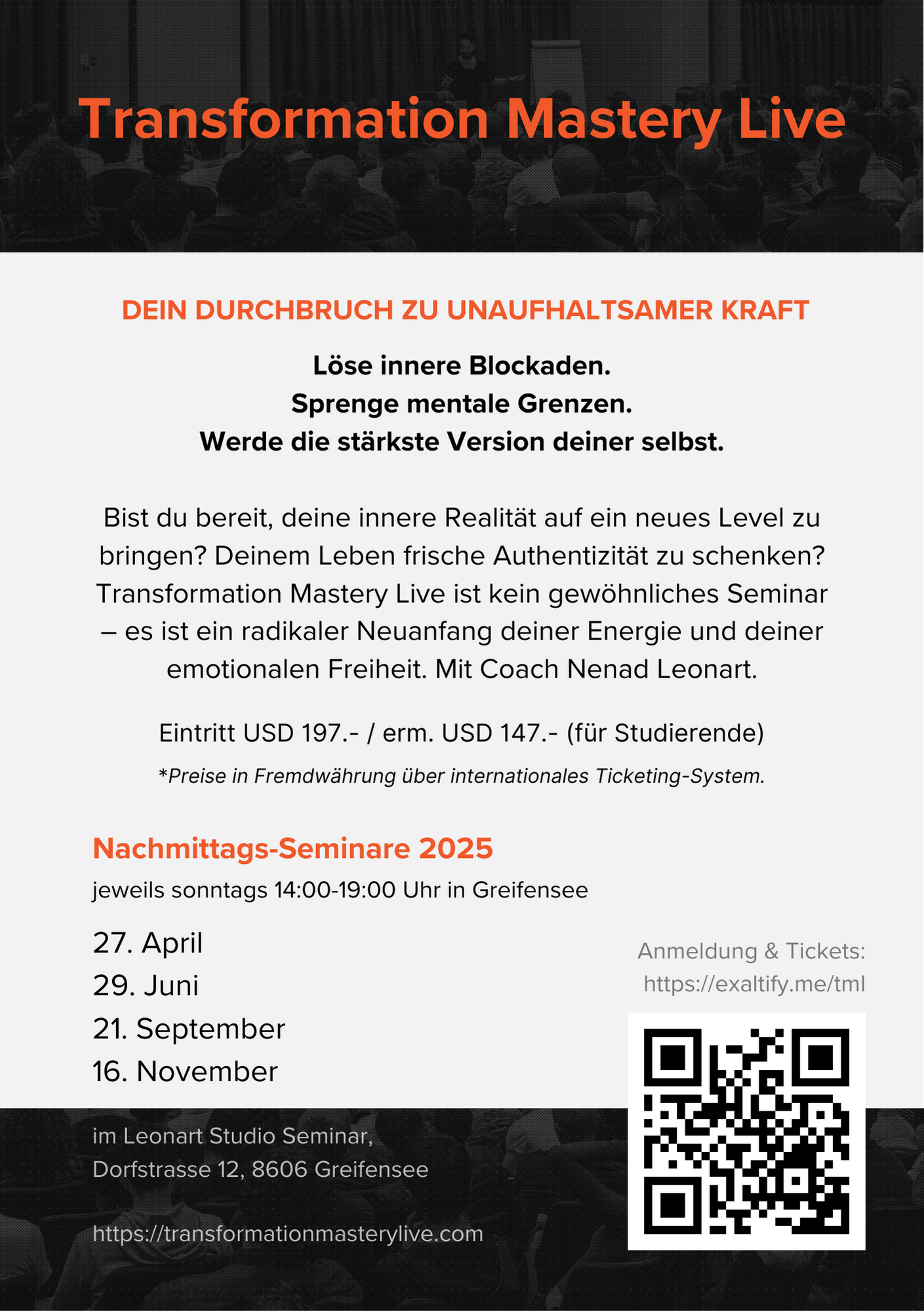 Transformation Mastery Live