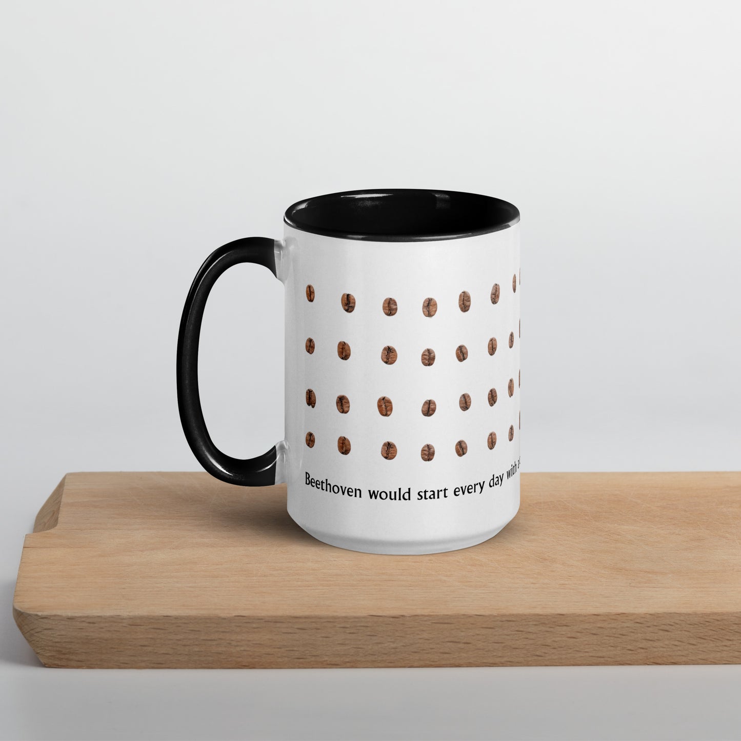 Beethoven 60 Beans Coffee Mug (with Color Inside)