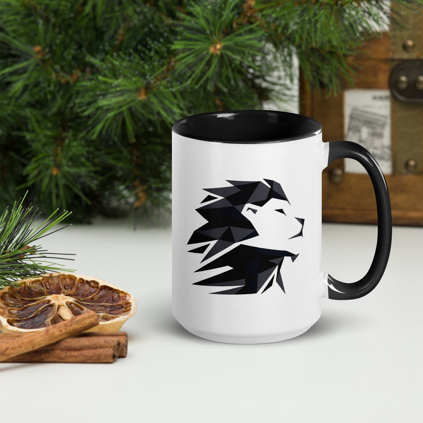 Leonart Lion-head Logo Mug (with Color Inside)