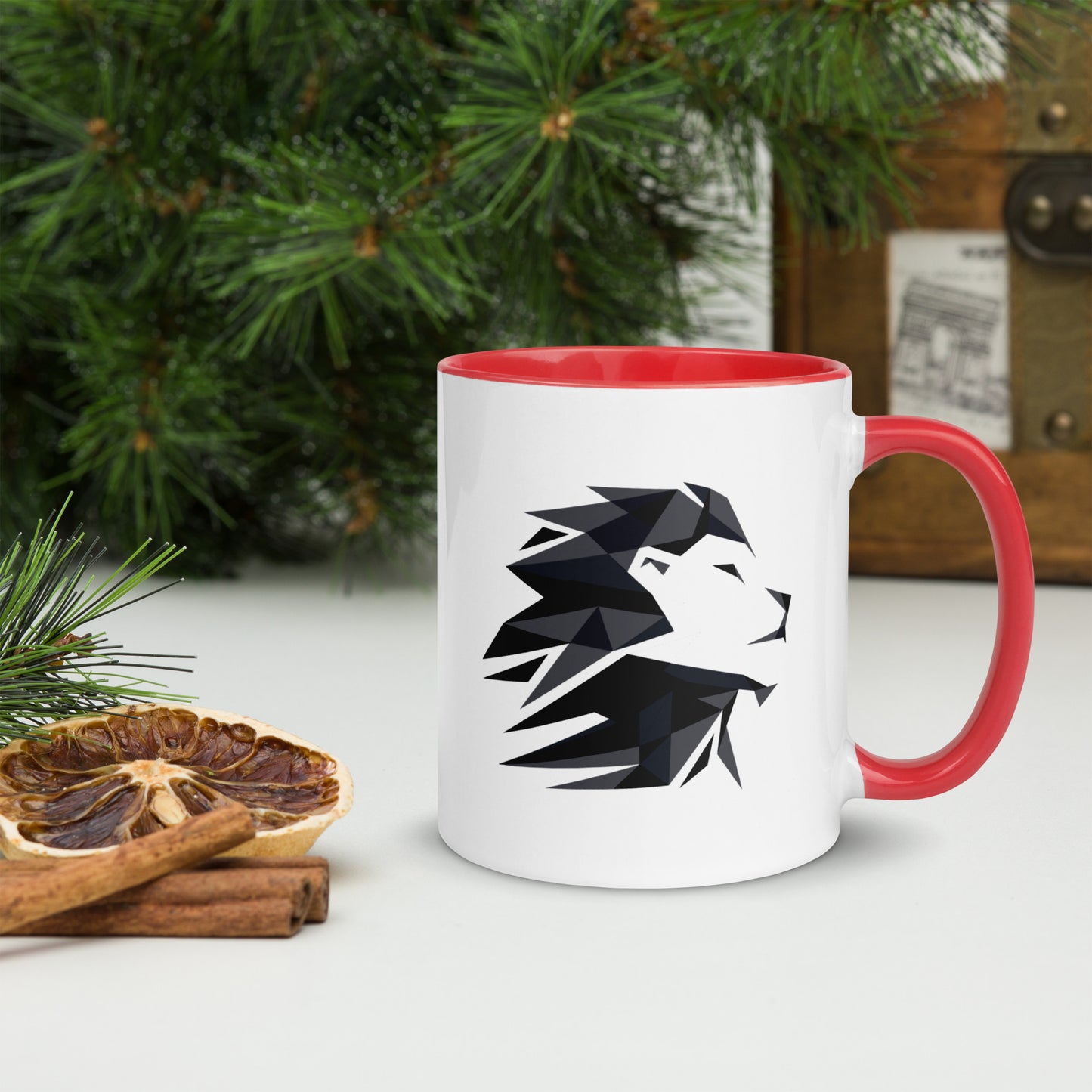 Leonart Lion-head Logo Mug (with Color Inside)