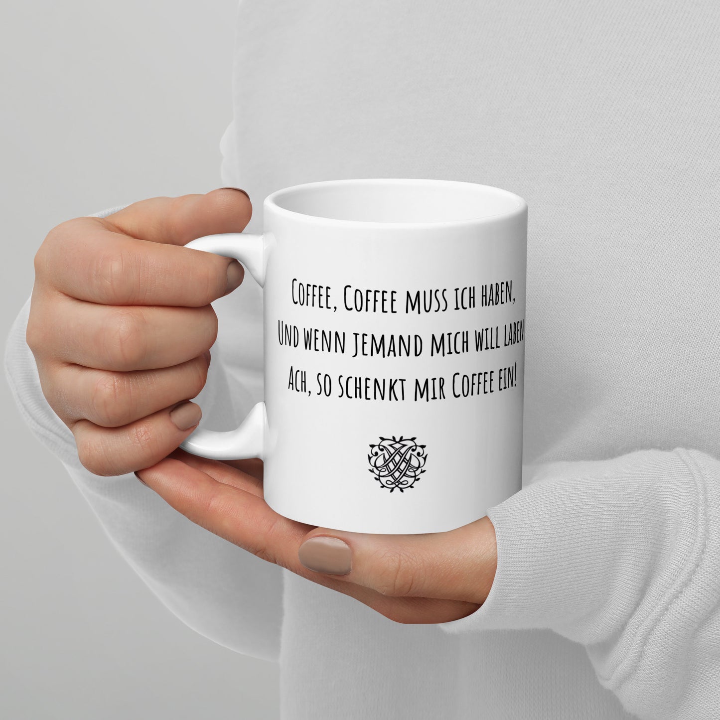 Bach "Coffee Cantata" Deutsch (original) White Mug